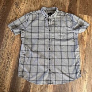PRANA men's gray button up shirt XL